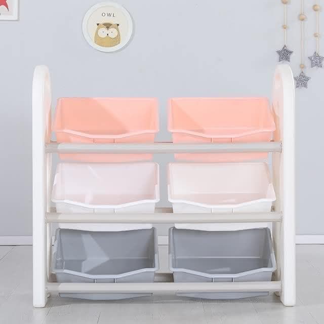 Ouniu丨兒童玩具收納架 客廳傢用置物架嬰幼兒儲物收納櫃寶寶衣物整理櫃