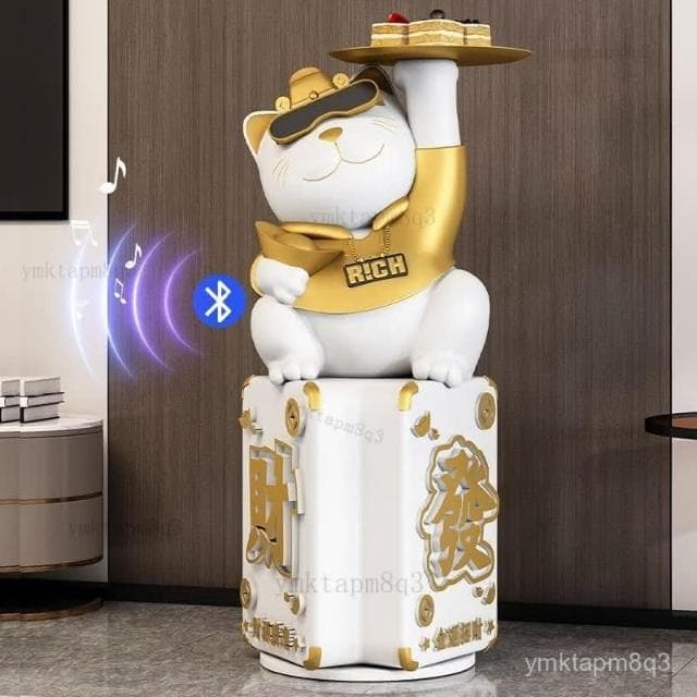 ⭐創意招財貓落地大擺件 客廳裝飾品 辦公室 前臺 門店裝飾擺件 招財擺飾 元寶發財貓存錢罐 開業喬遷禮物 入厝禮物