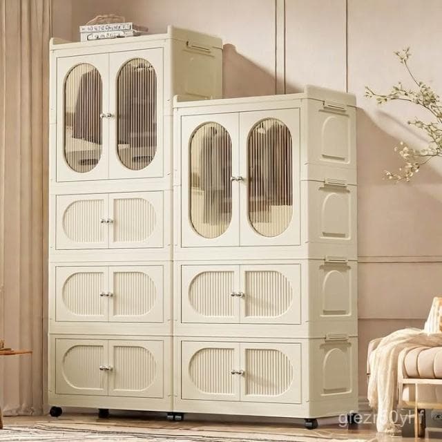 新款 免運 免安裝衣櫃 寶寶衣服收納箱 嬰兒小衣櫥 塑料收納櫃 家用衣櫥 家用零食收納櫃 多用途儲物櫃 大容量收納櫃