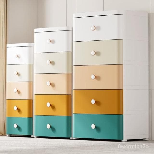 加厚抽屜式收納櫃多層塑料零食櫃置物櫃傢用寶寶衣櫃嬰兒童儲物櫃*下殺特惠