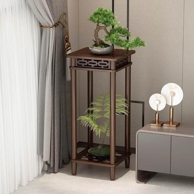 實木花架 植物架 盆栽架 裝飾架 藝品架 花瓶架 財位桌 花臺 四方花臺 花臺櫃 花架 花盆擺件