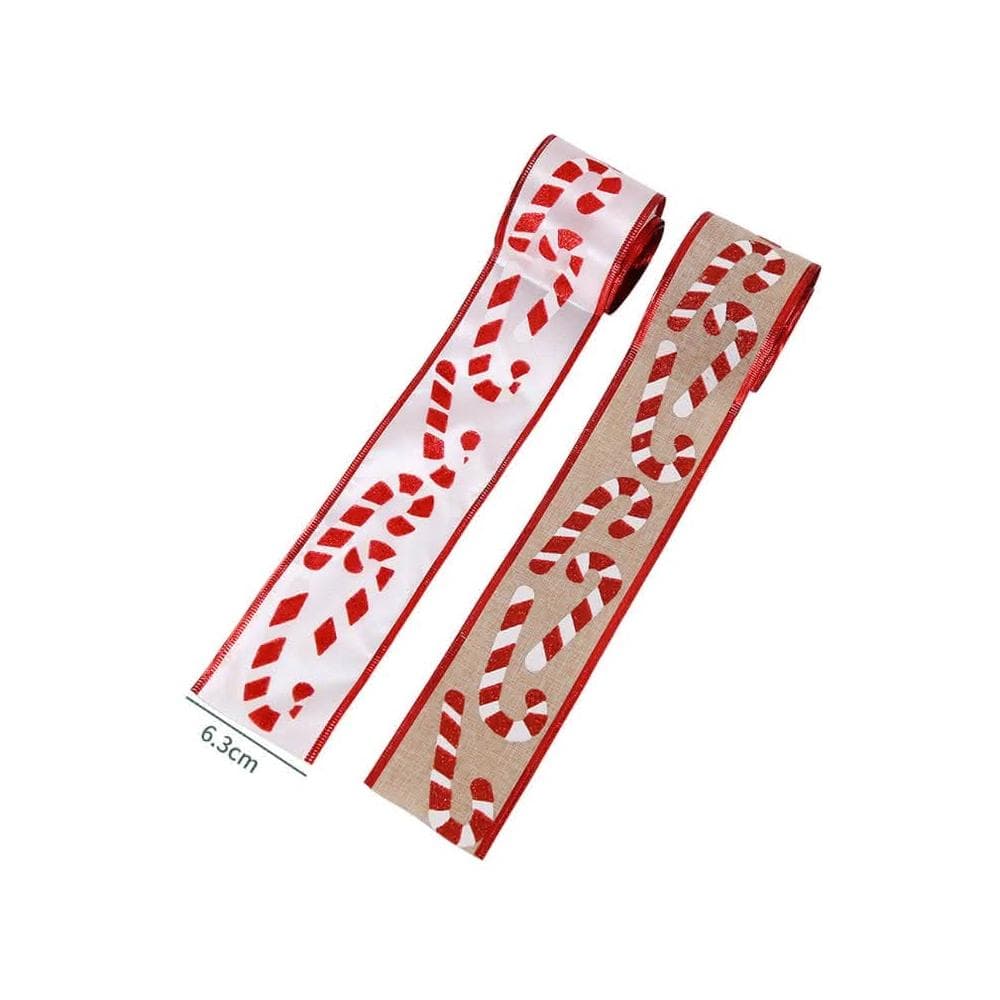 新款6.3CM 聖誕絲帶 織帶 聖誕 禮物包裝 聖誕樹 禮物盒 裝飾 緞帶