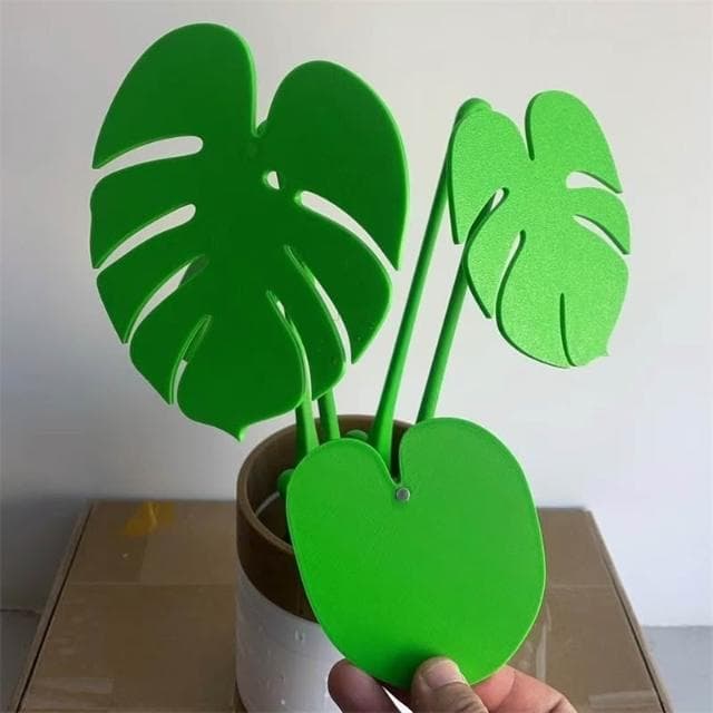 喜可xekoro龜背竹杯墊創意餐桌擺飾模擬綠植植物盆栽磁吸隔熱墊樹葉子防燙墊