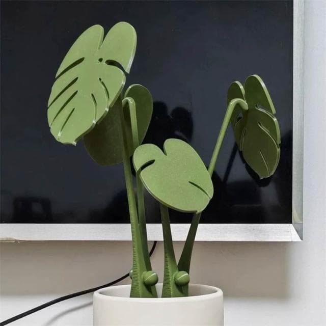 喜可xekoro龜背竹杯墊創意餐桌擺飾模擬綠植植物盆栽磁吸隔熱墊樹葉子防燙墊
