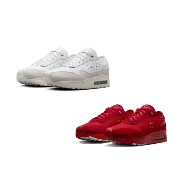 【NIKE 耐吉】Jacquemus x W Nike Air Max 1 全紅/米白 HM6690