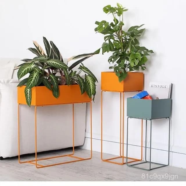 🎉特價下殺 花架 陽臺花架 落地架 鐵藝花架落地式放花盆的花架子客廳室內植物簡約擺件飾品綠蘿花架 植物花架 盆栽架