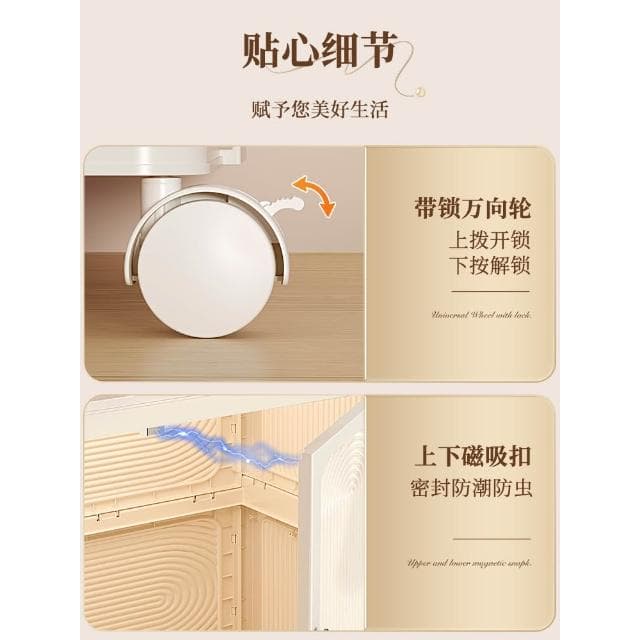 新款 免安裝 寶寶衣櫃 兒童衣服收納櫃 儲物櫃 嬰兒小衣櫥 臥室家用簡易嬰兒衣櫃  超大容量儲物櫃