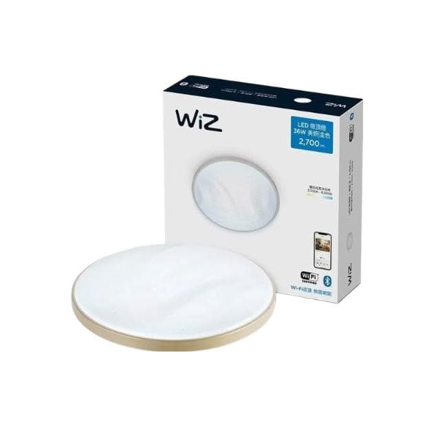 Philips飛利浦Wiz app美妍36w智能吸頂燈 PW010 PW011 金色 銀色 高雄永興照明