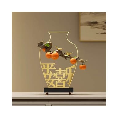 招財擺件 居家裝飾 開業禮品 喬遷禮物  招財擺飾 入厝禮物 新中式平安喜樂客廳旺宅擺件玄關電視櫃酒櫃裝飾喬遷新居禮品禮