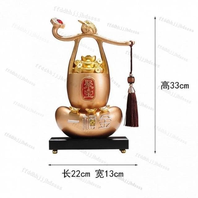 💚一桶金擺件 聚寶盆擺件 招財聚財 招財擺飾 客廳裝飾品 擺飾 玄關擺件 電視櫃擺件 辦公室裝飾品  開業送禮 入厝禮物
