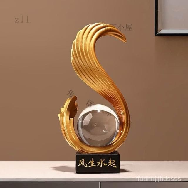 🔥新中式擺件 玄關擺飾 裝飾品擺件 電視櫃擺件 擺飾 風生水起 酒櫃裝飾品 玄關擺件 辦公室桌裝飾品 入厝禮物 喬遷禮品