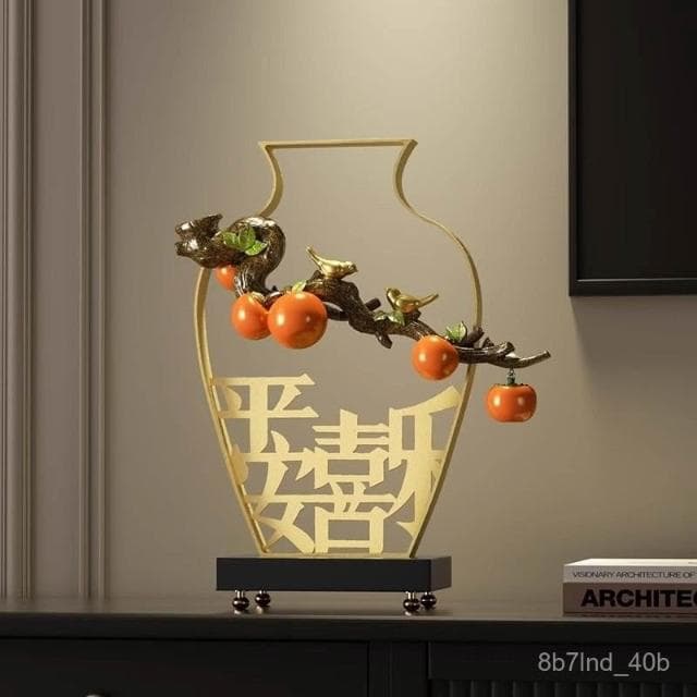 招財擺件 居家裝飾 開業禮品 喬遷禮物  招財擺飾 入厝禮物 新中式平安喜樂客廳旺宅擺件玄關電視櫃酒櫃裝飾喬遷新居禮品禮