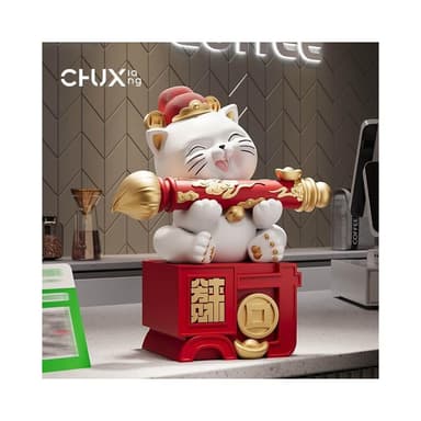 大筆招財貓 招財貓 擺件 招財擺飾 開店賀禮 送朋友 開業禮物 招財裝飾 喬遷 新居 禮品