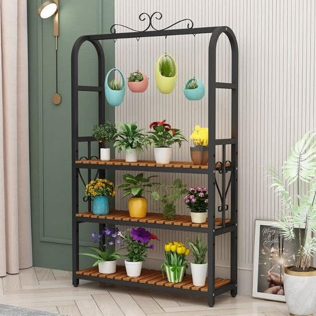 花架 盆栽架 植物架 多肉花架置物架陽臺花架省空間多層落地式鐵藝可移動室內多功能