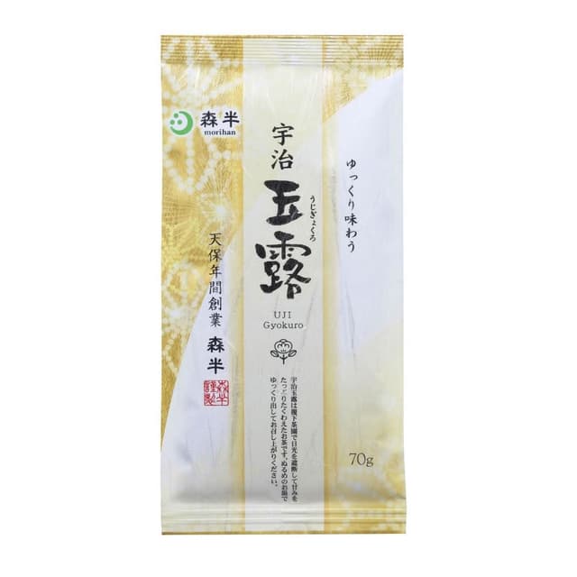 【森半】宇治玉露茶葉 70g/包(甘醇 回甘 京都宇治產 高級綠茶 熱泡 冷泡茶 茶葉推薦 冷飲 日本茶)