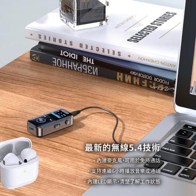 限時免運優惠 Songwin LED 二合一藍牙接收/發射器(車用/耳機/音響)
