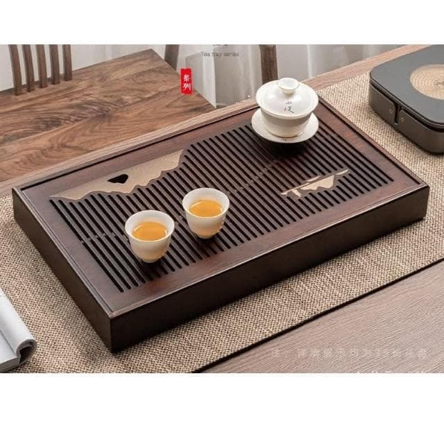 茶盤儲水式小型傢用蓄水幹泡茶臺大號竹製輕奢現代新中式茶託盤 茶盤 茶具 泡茶盤 茶臺 茶託 功夫茶具 泡茶 茶道