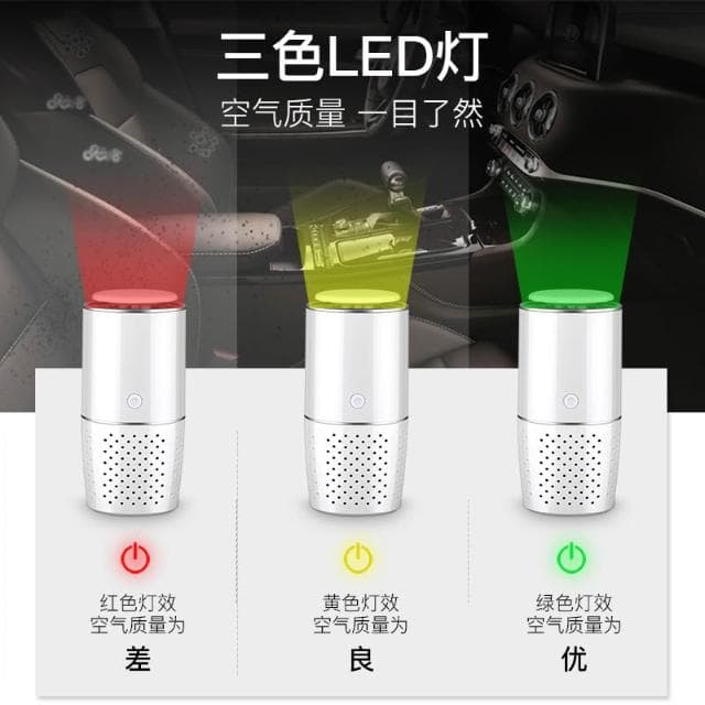 USB空氣凈化器 數顯除味器 除味臭氧發生器 迷你小巧 除菌凈味 低音運行 車家兩用 動力強勁 持久續航 多種模式
