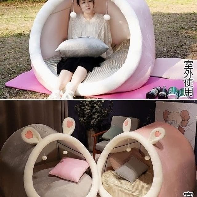 人類貓窩超大號沙發懶人女生睡覺小窩狗窩生日禮物毛絨