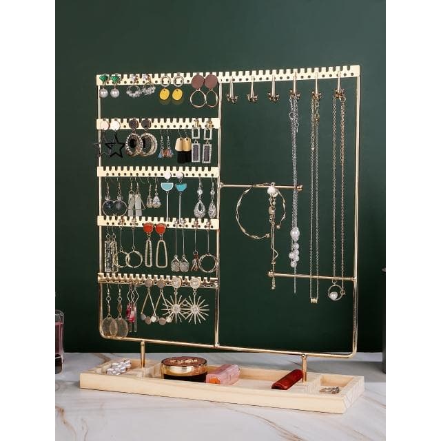耳環收納飾品展示架擺放項鏈手鏈戒指耳飾掛架子桌面首飾架家用大