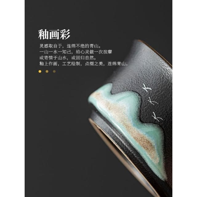 黑陶功夫茶具套裝家用高檔輕奢中式喬遷禮2025新款茶杯小套送長輩