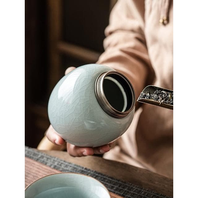 新年禮物送長輩汝窯茶具套裝家用2024新款汝瓷泡茶器喬遷禮品禮盒