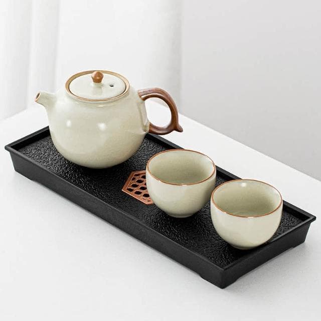 功夫茶具小套裝 家用 個人用 飯店單人飲泡茶一壺二杯乾泡茶盤台