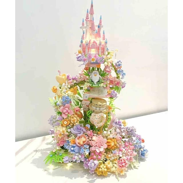 花顏月下 森寶積木 花顏茶語音樂盒 情人節節日生日禮物