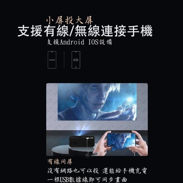 MITOU MT500 米投 高清投影機 小型高清投影機 便攜投影機 鏡像同屏 立體喇叭 情人節交換禮物 臥室/宿舍