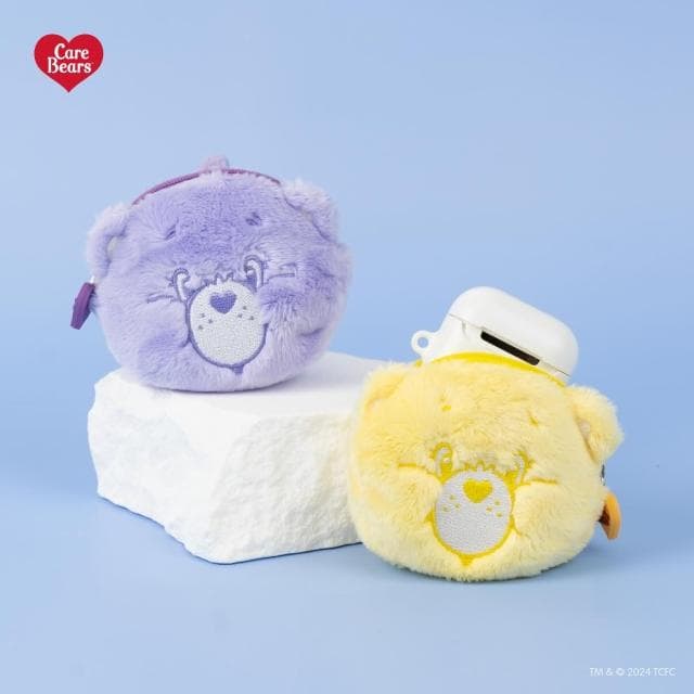 【Care Bears】泰國正版 CareBears Airpods萬用耳機包 鑰匙圈 吊飾 耳機套 零錢包 彩虹熊 愛心熊