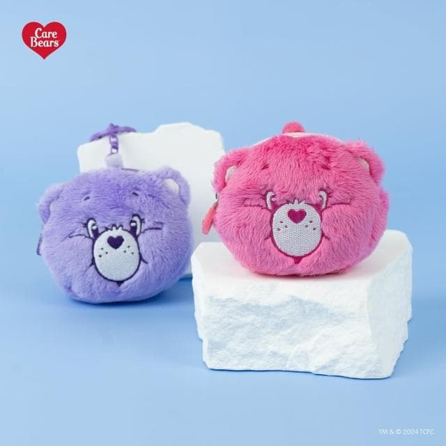 【Care Bears】泰國正版 CareBears Airpods萬用耳機包 鑰匙圈 吊飾 耳機套 零錢包 彩虹熊 愛心熊
