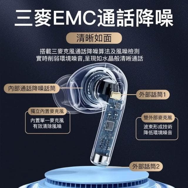 台灣現貨 新款六代降噪高音質無線藍牙耳機入耳式彈窗/三真電量/無線耳機/入耳檢測/改名/定位/降噪/原裝蜂鳴器/環繞空間音頻