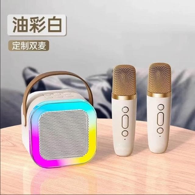 🔥超大音量 消除原音🔥K12藍牙音響 麥克風家庭K歌 麥克風無線 迷你麥克風 音響藍芽喇叭 音響喇叭 戶外行動ktv