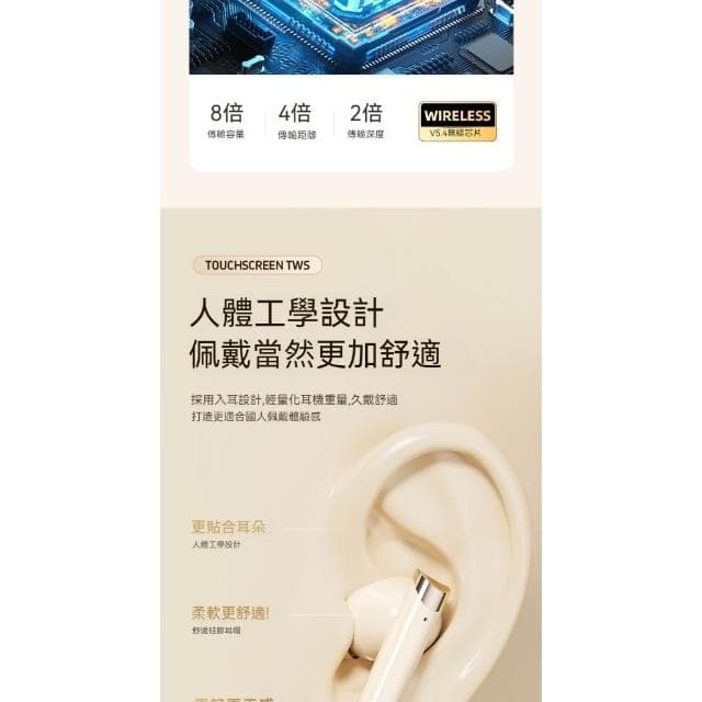 🔥台灣出貨🔥 最新款 智慧屏 超長續航無線藍牙耳機 入耳式藍芽無線耳機 可插卡當MP3藍牙耳機 拍照無線無線藍芽耳機
