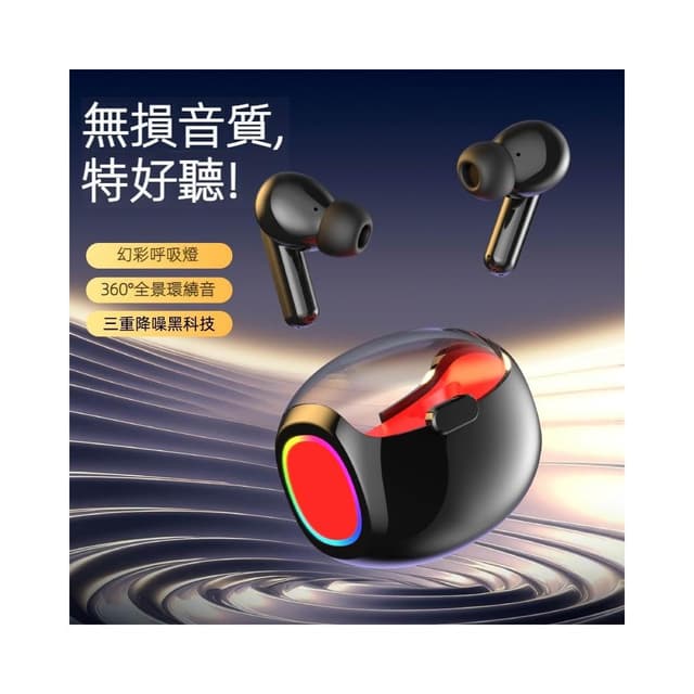 台灣出貨 TWS新款無線藍牙耳機無缐 無線藍芽耳機 指紋觸控 適用蘋果/安卓/三星等 運動耳機 降入耳式耳機 數顯電量 藍芽無線耳機
