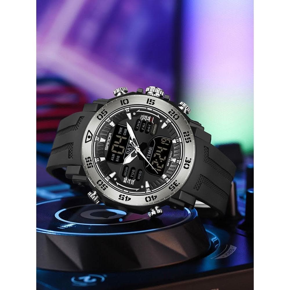 青少年手錶男士學生初高中2025新款高級感防水夜光鋼鐵之心電子表