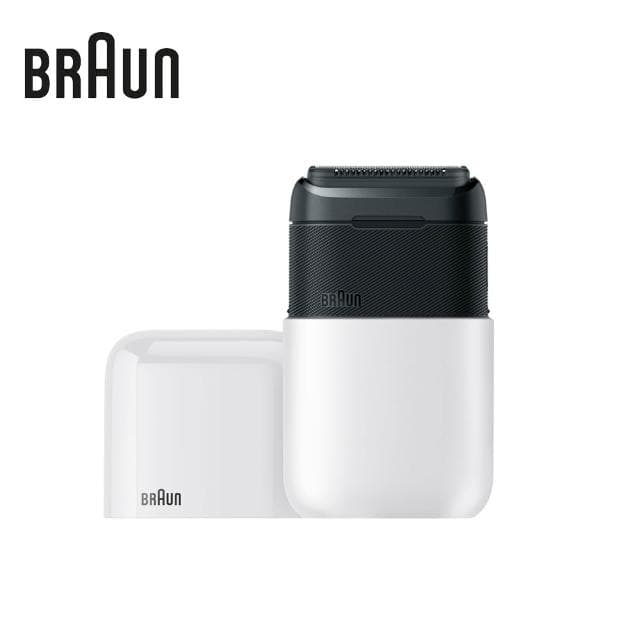 【BRAUN 百靈】M1011 黑子彈系列電鬍刀(簡約白)