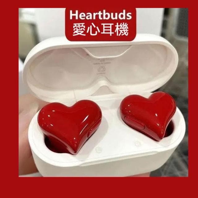 愛心耳機 wireless耳機 心形耳機 少女耳機 無線耳機 可愛 入耳式耳機 藍牙耳機 運動耳機 智能降噪