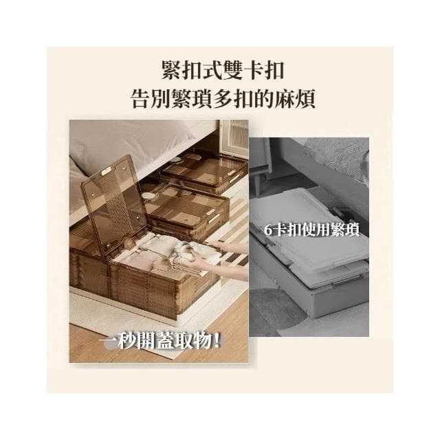新品可摺✨ 床底收納箱 帶輪收納箱 家用床底衣服儲物箱 整理箱床底下宿舍收納盒 抽屜收納 分格收納盒 雜物整理