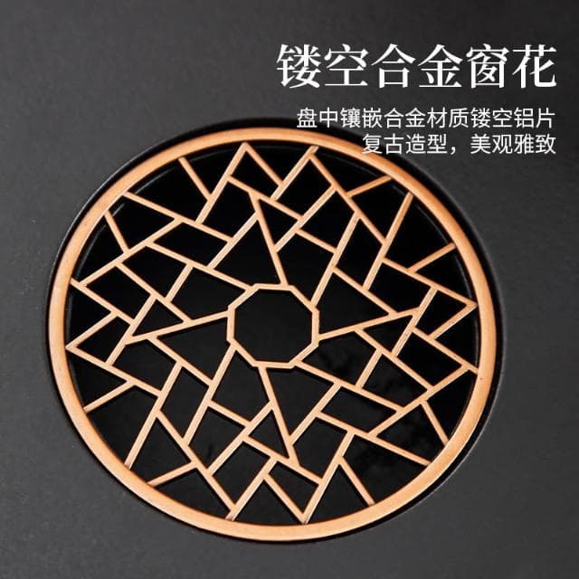 茶具 圓形陶瓷茶盤家用托盤干泡臺小型功夫茶台茶海儲水式茶具