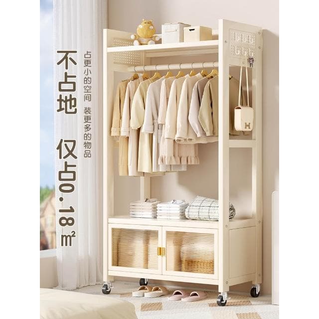 成人衣柜简易儿童衣物收纳柜婴儿小衣橱出租屋卧室落地挂衣帽架子