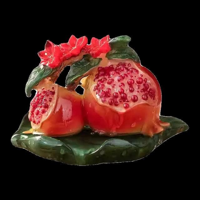四季風家居 創意變色柿子茶寵可養仿真水果如意白菜財神茶具擺件茶盤裝飾茶玩