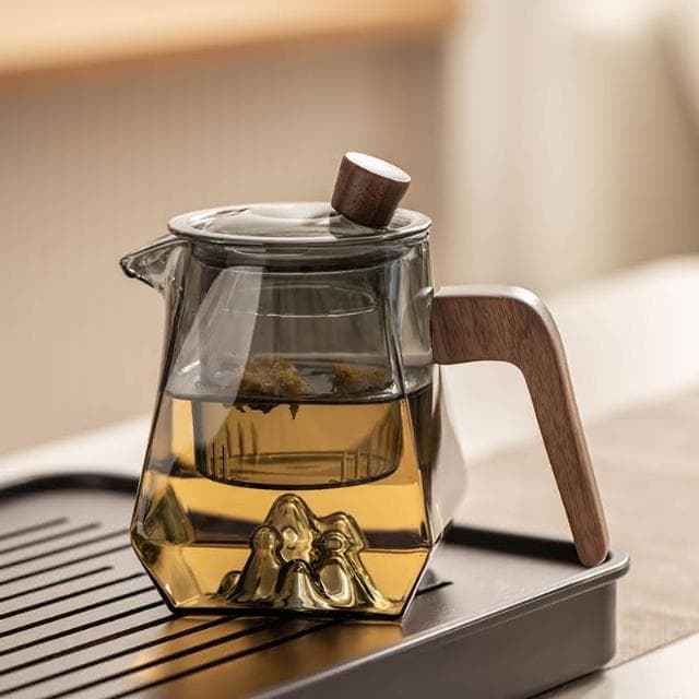 四季風家居 玻璃茶具組家用客廳泡茶壺茶盤辦公室會客喝茶防燙茶杯