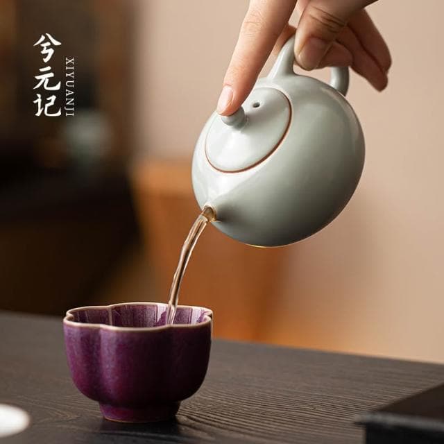五大名窯一壺四杯茶具套裝禮盒送長輩老師伴手禮品文創生日禮物