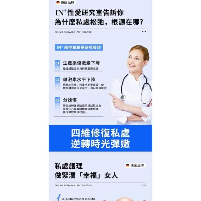 𝐅𝐀𝐂𝐄𝐬𝐭𝐲𝐥𝐞德國品牌 IN+緊潤丸 緊實 私密處緊緻 私密緊緻膠囊 陰道潤滑液 私密處緊實 緊緻丹