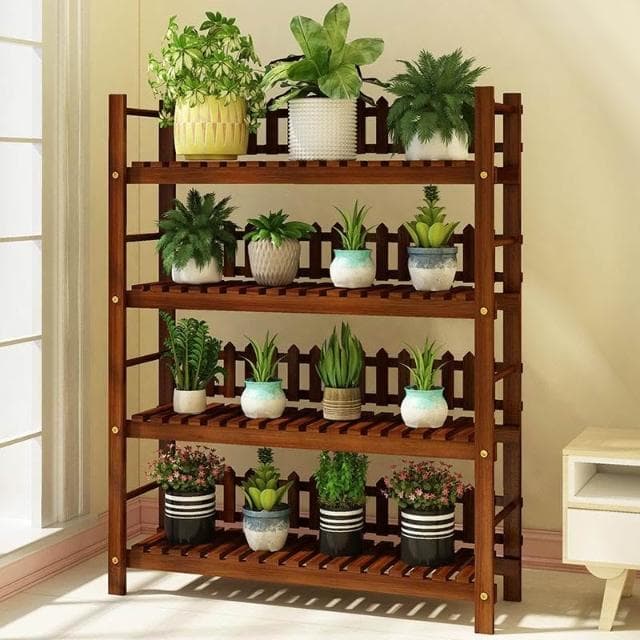 花架 松木植物架 實木花盆架 室內多層特價置物架 落地式盆栽架 多肉陽台客廳綠蘿窗台花盆置物架 鞋架