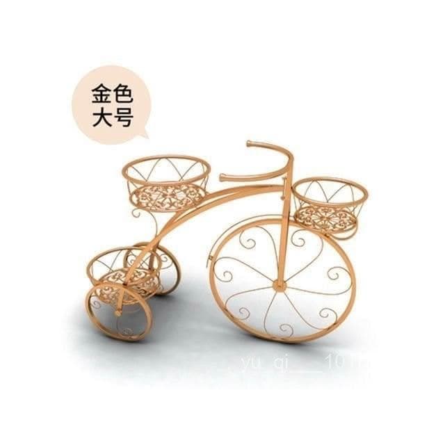 免運#歐式花架鐵藝自行車吊籃陽臺單車多層室內落地花盆架多肉綠蘿戶外多肉植物架 戶外花架 陽臺花架 盆栽架 花盆架