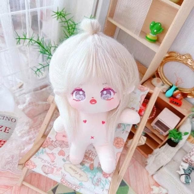 新品20cm厘米棉花娃娃送骨架換裝人形公仔超萌送女生禮物可愛玩偶