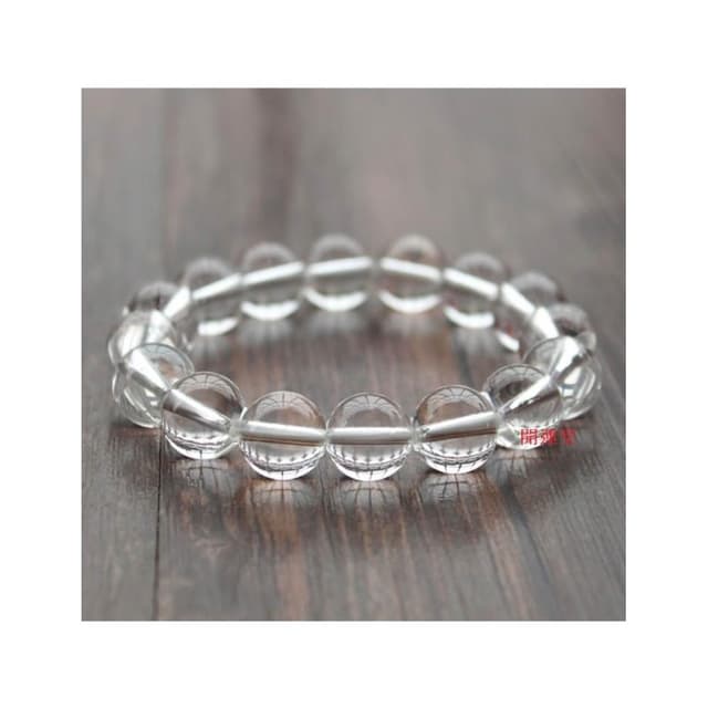 【開運堂】６Ａ級天然白水晶手串 防小人 附鑑定卡 純淨體男女手串飾品透明水晶手鍊情侶愛情好康推薦