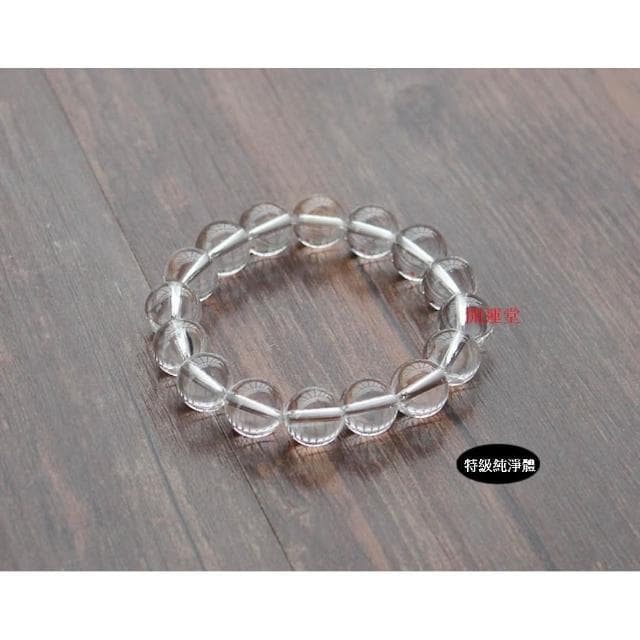 【開運堂】６Ａ級天然白水晶手串 防小人 附鑑定卡 純淨體男女手串飾品透明水晶手鍊情侶愛情好康推薦